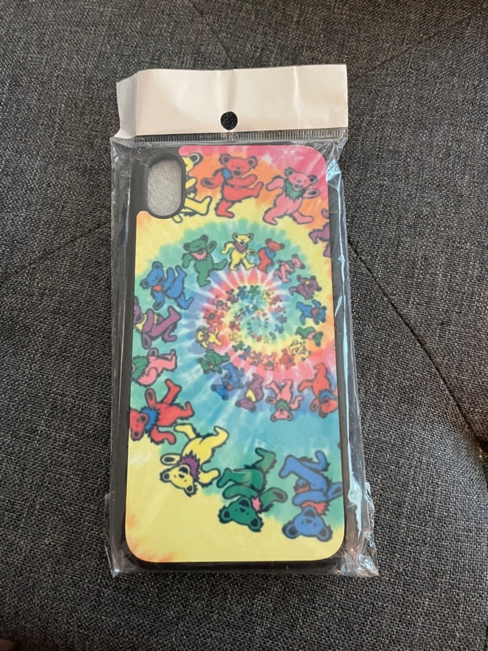NEW, Custom Designed, Tie-Dye Dancing Bears iPhone XR Phone Case